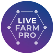 Live Farm Pro logo in a circle