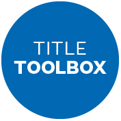 Circle with Title Toolbox text in white